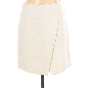 J. Crew Ivory Crossover Wrap Skirt. Excellent Condition. Size 2.